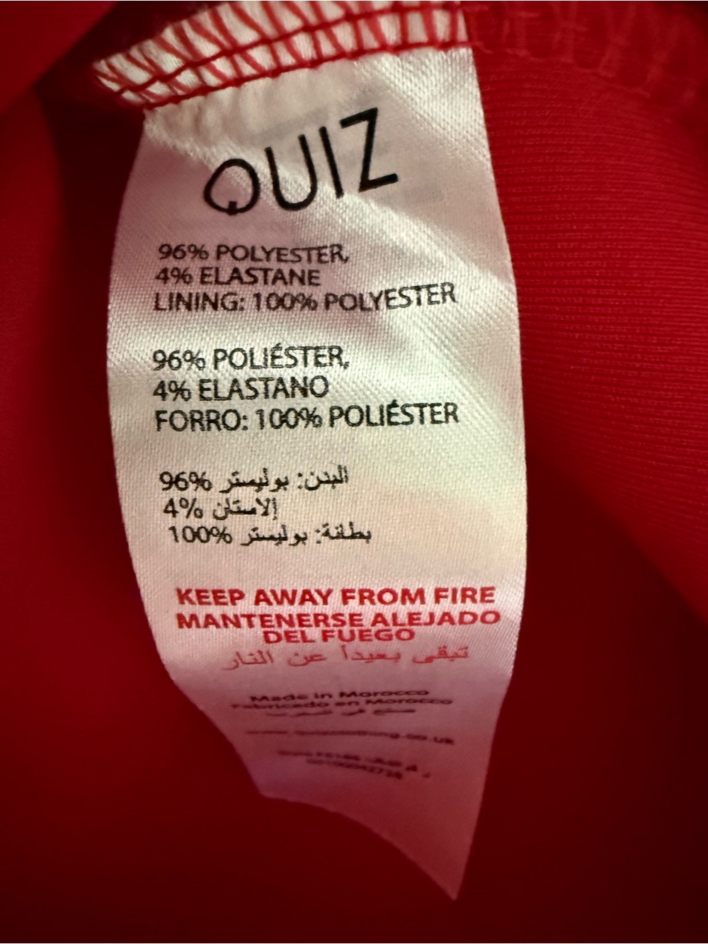 Quiz Size 6 Red Strapless Mini Dress with Statement Bow Stretch America 1776 - Picture 12 of 12